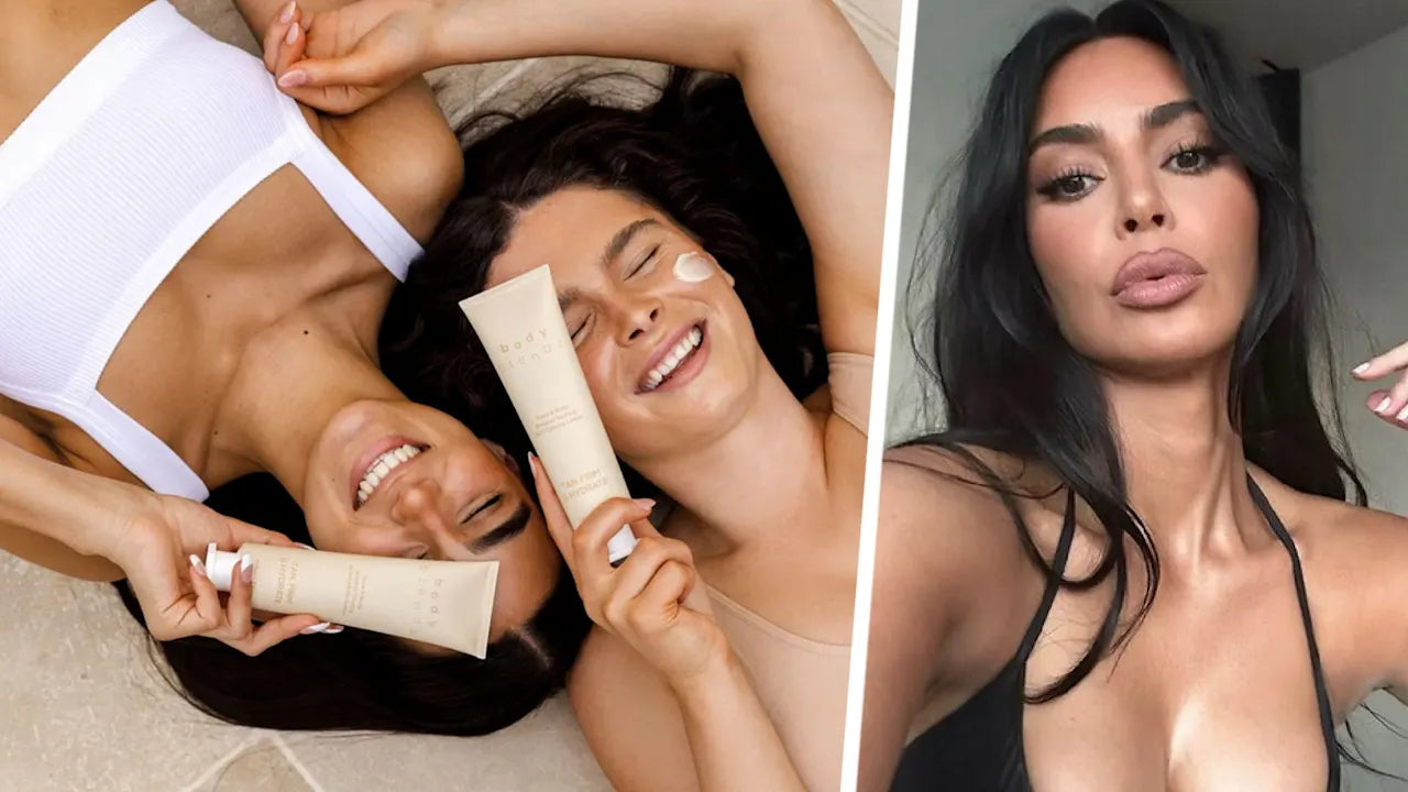 This Kim Kardashian-approved brand's 2-in-1 tanning lotion helps with cellulite, too