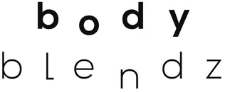 BodyBlendz logo in minimalist black lowercase typography on a clean white background
