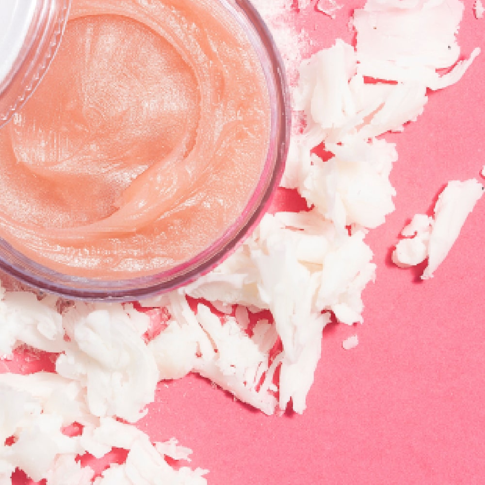 BodyBlendz lip scrub texture close up with natural exfoliating ingredients for smooth hydrated lips
