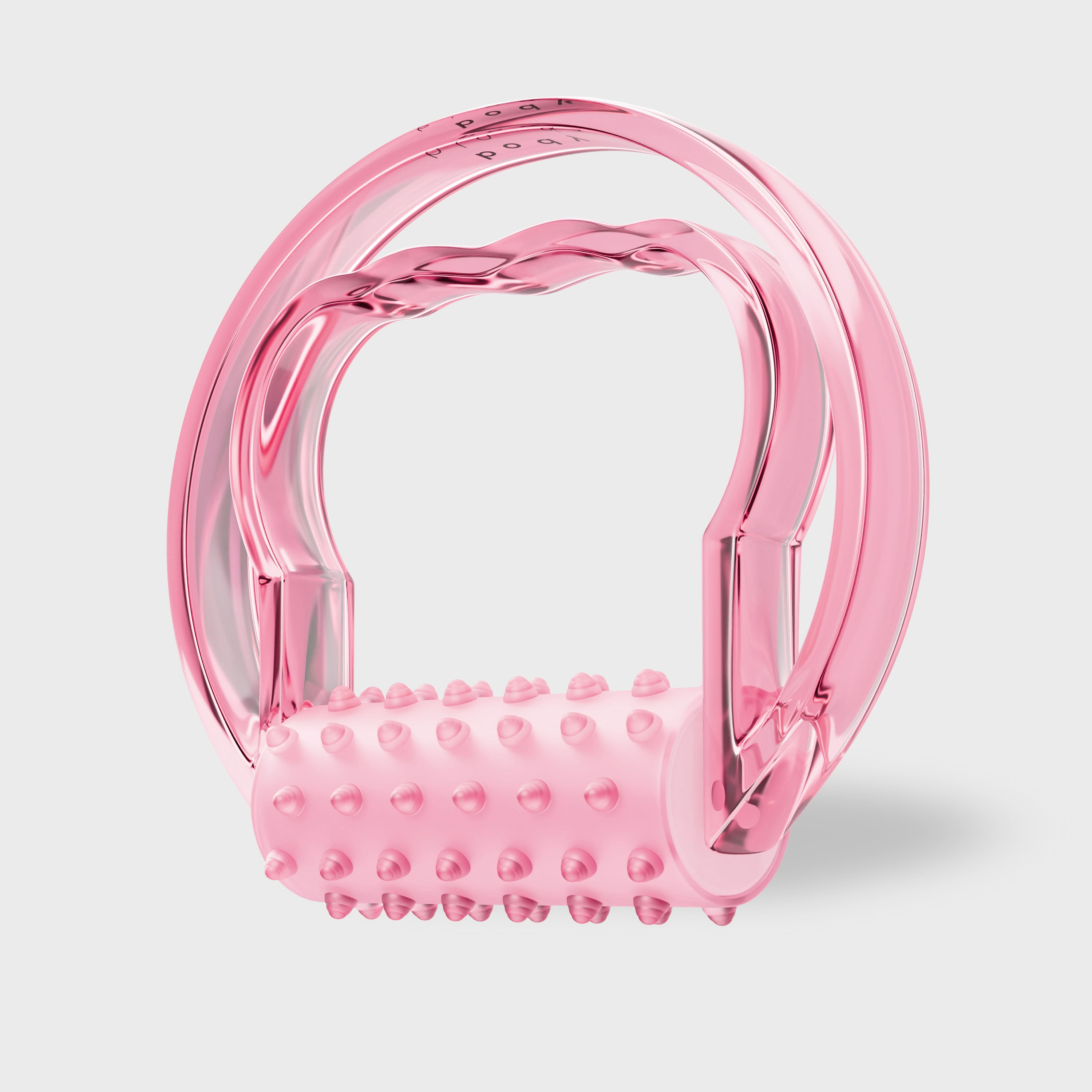 BodyBlendz pink body massage roller with textured nodules for cellulite reduction, lymphatic drainage and skin firming at-home treatment